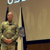 U.S. Space Force Gen. John "Jay" Raymond, chief of space operations, speaks at the National Air and Space Intelligence Center. Credit: U.S. Air Force